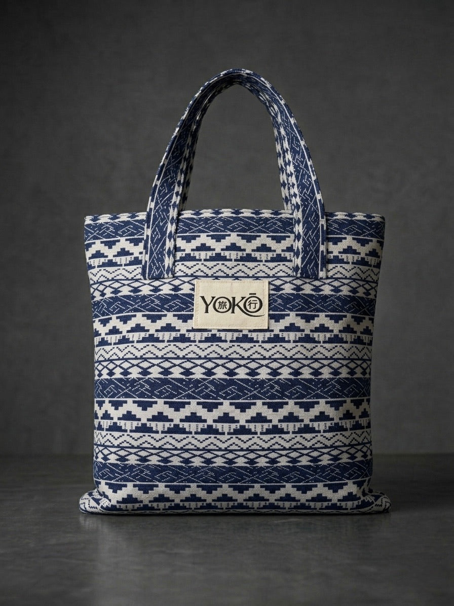 YOKO BAG- BLUE&WHITE
