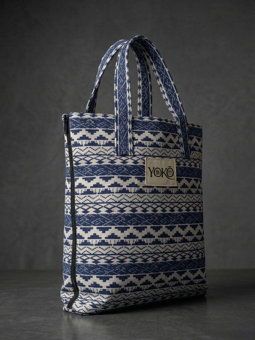 YOKO BAG- BLUE&WHITE