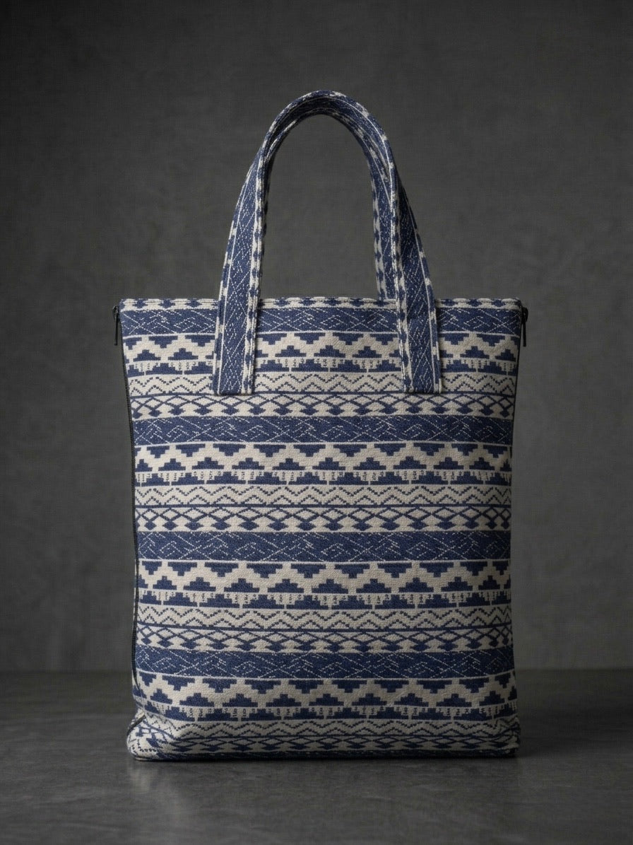 YOKO BAG- BLUE&WHITE